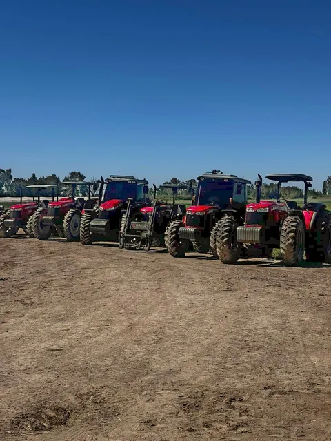 Flota de tractores de Semillas Oñate